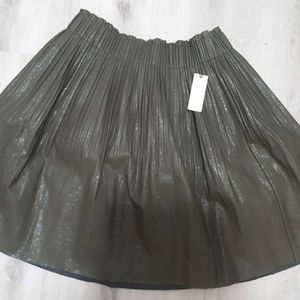 Beautiful Faux Leather Anthro Skirt